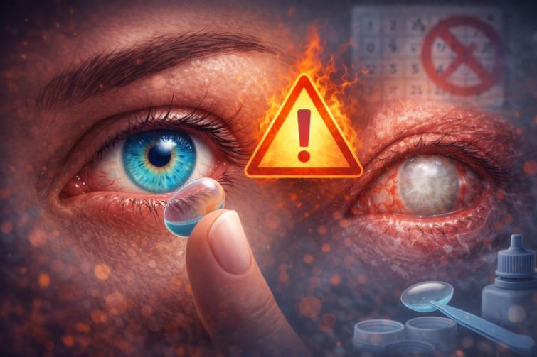 La mode des lentilles de couleur peut entraîner une perte de vision permanente
