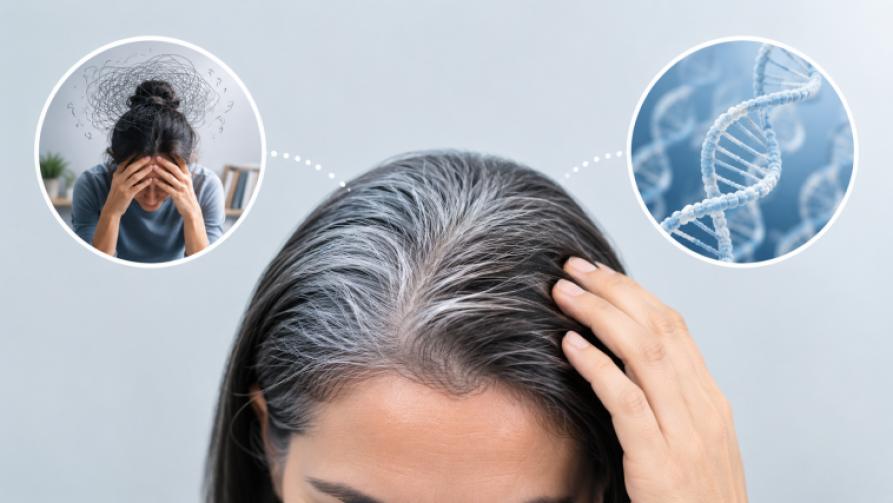 Le blanchiment des cheveux est-il déterminé par le stress ou la génétique ?