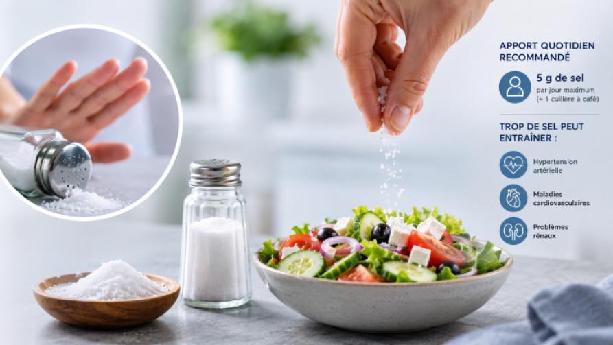 Quelle quantité de sel faut-il consommer par jour ?